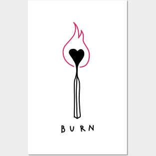 Match Heart Burn Posters and Art